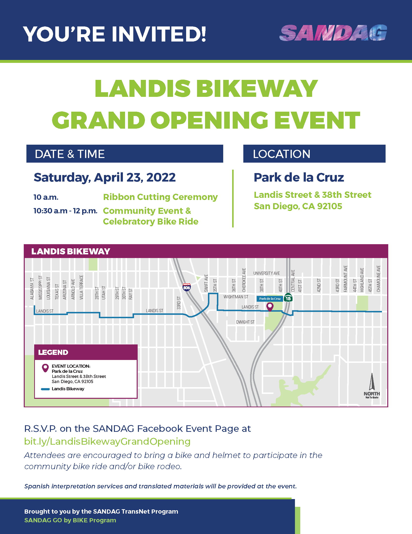 Landis Bikeway Grand Opening – San Diego County Bicycle Coalition