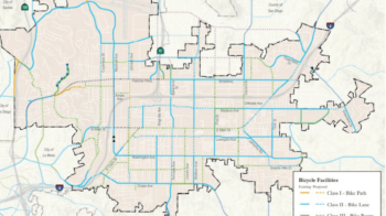 Map of El Cajon Proposed Bike Network